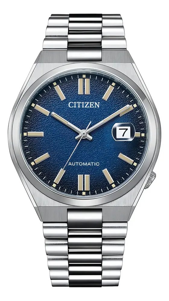 Relógio Citizen Tsuyosa Automático Relógio De Quartzo Unisex Prata Azul